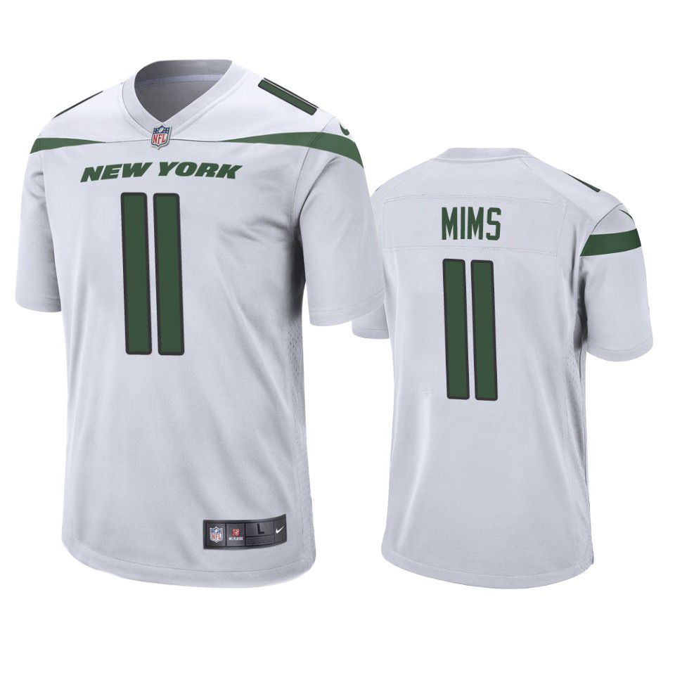 Men New York Jets #11 Denzel Mims Nike White Game NFL Jersey->new york jets->NFL Jersey
